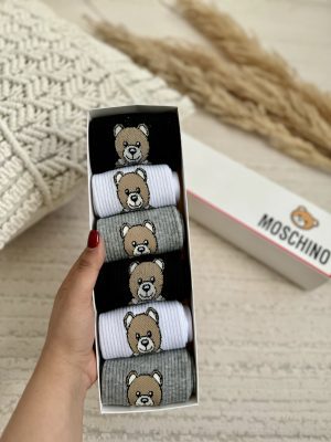 پک جوراب ساقدار مردانه MOSCHINO